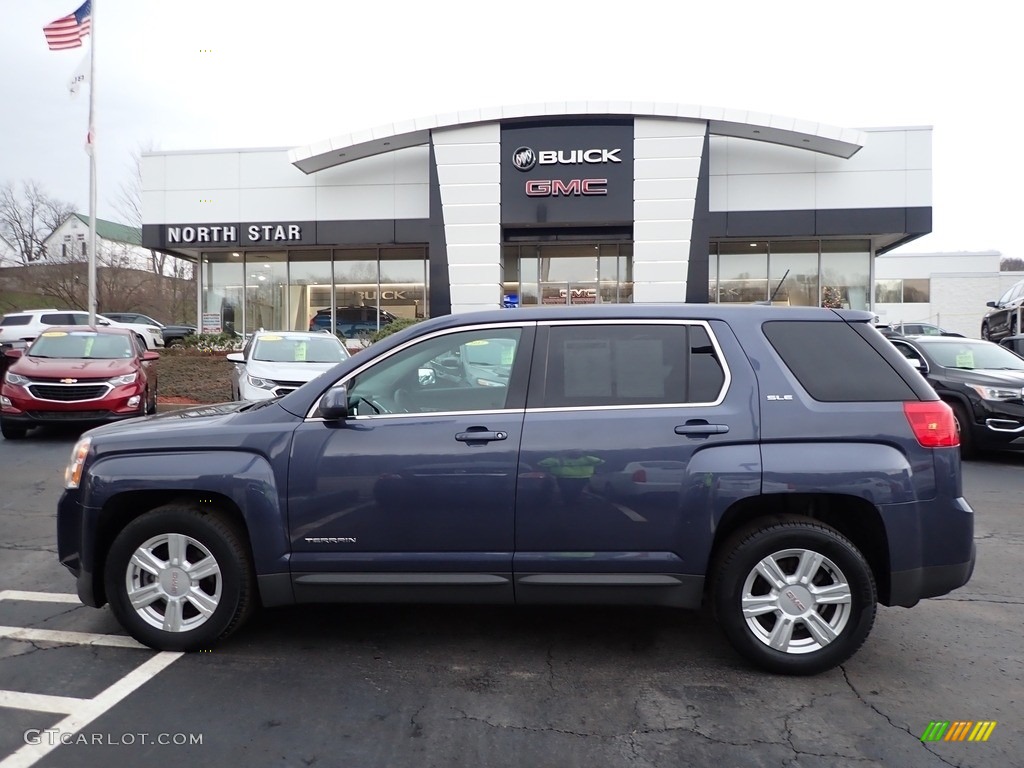 2014 Terrain SLE AWD - Atlantis Blue Metallic / Jet Black photo #13