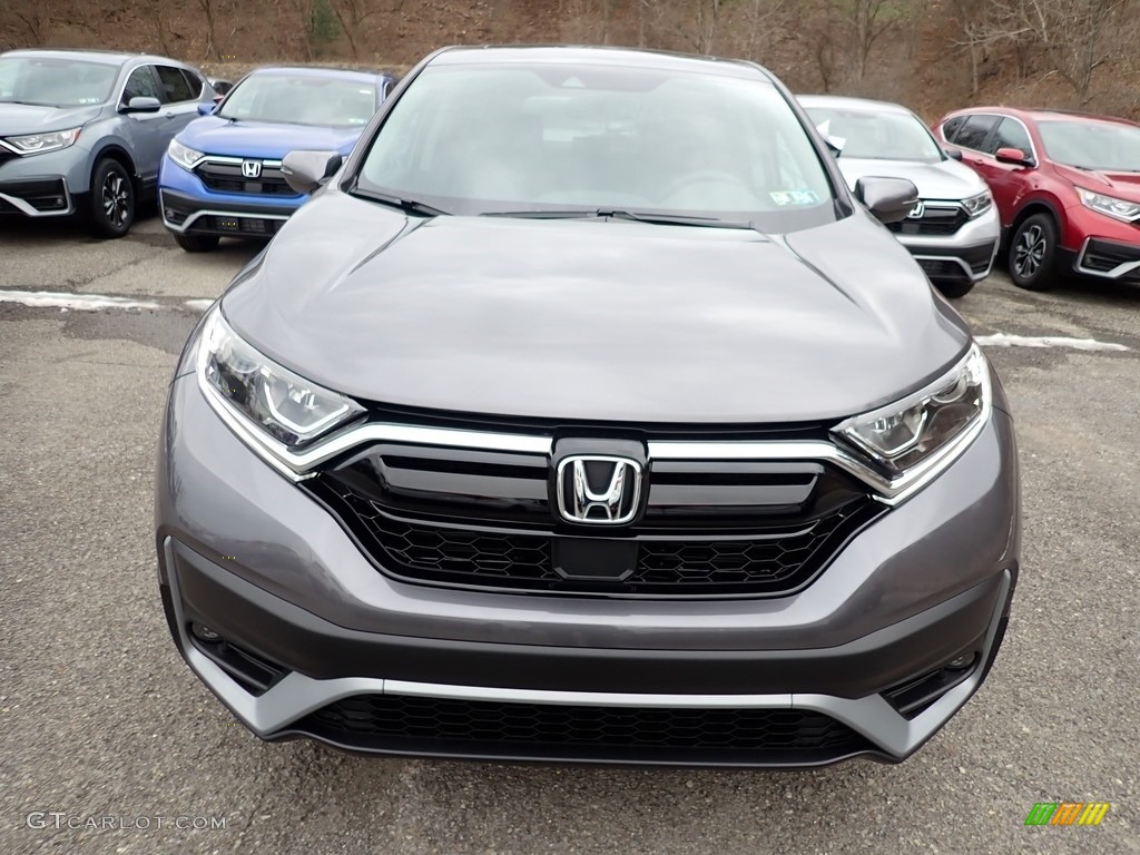 2021 CR-V EX-L AWD - Modern Steel Metallic / Black photo #7