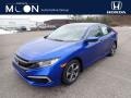 Aegean Blue Metallic 2021 Honda Civic LX Sedan