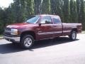 1999 Dark Carmine Red Metallic Chevrolet Silverado 1500 LS Extended Cab 4x4  photo #1