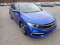 2021 Aegean Blue Metallic Honda Civic LX Sedan  photo #7