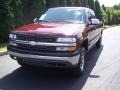 1999 Dark Carmine Red Metallic Chevrolet Silverado 1500 LS Extended Cab 4x4  photo #4