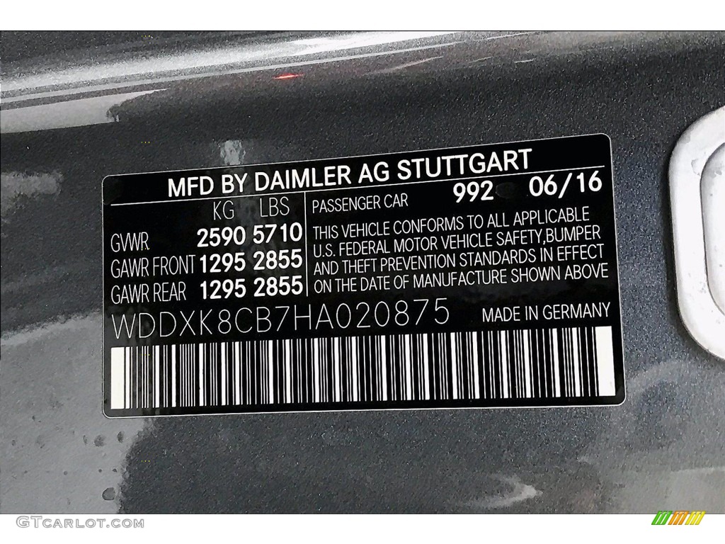 2017 S 550 Cabriolet - Selenite Grey Metallic / Black photo #33