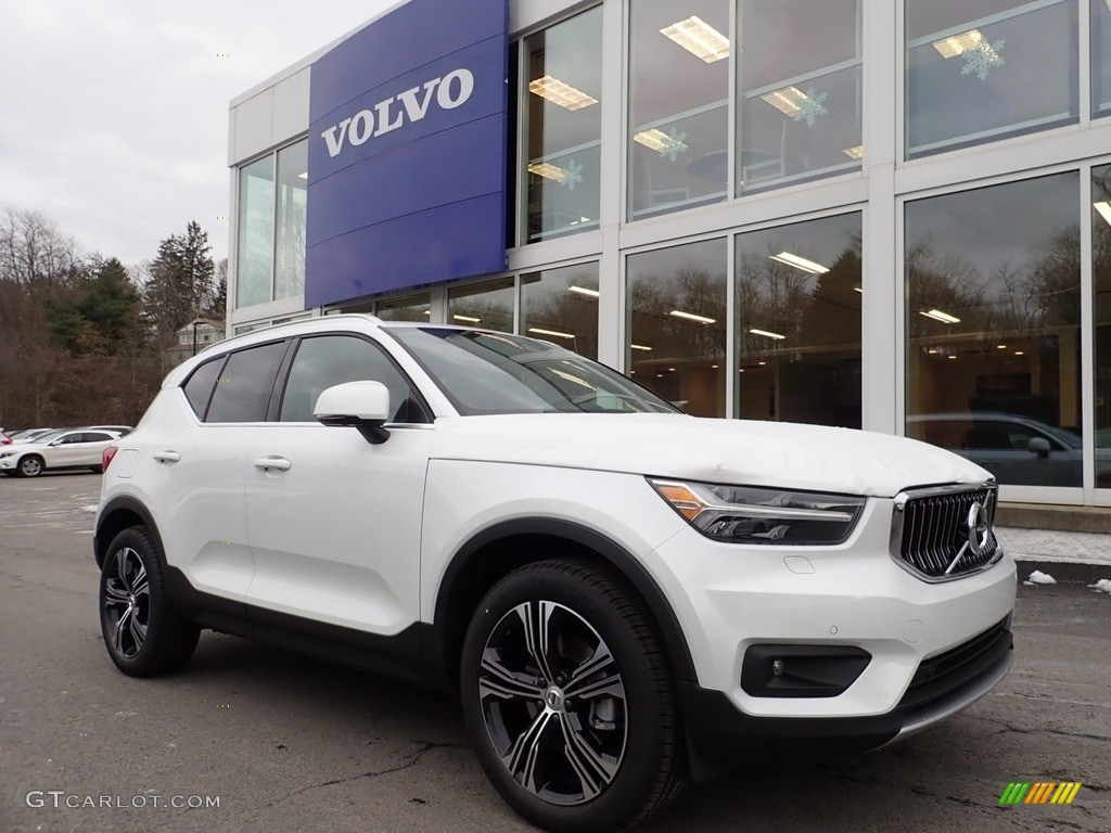 Crystal White Metallic 2021 Volvo XC40 T5 Inscription AWD Exterior Photo #140661079