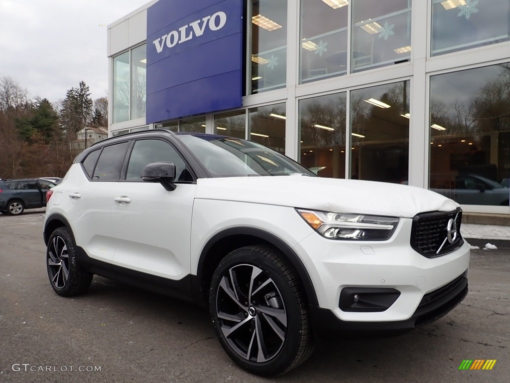 Crystal White Metallic 2021 Volvo XC40 T5 R-Design AWD Exterior Photo #140661352