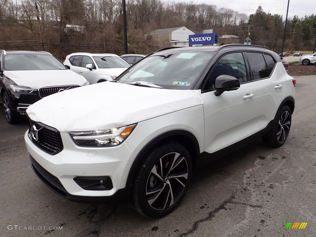 Crystal White Metallic 2021 Volvo XC40 T5 R-Design AWD Exterior Photo #140661427