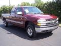 1999 Dark Carmine Red Metallic Chevrolet Silverado 1500 LS Extended Cab 4x4  photo #13
