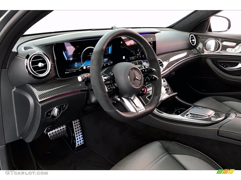 Titanium Grey/Black Interior 2021 Mercedes-Benz E 63 AMG 4Matic Wagon Photo #140663059