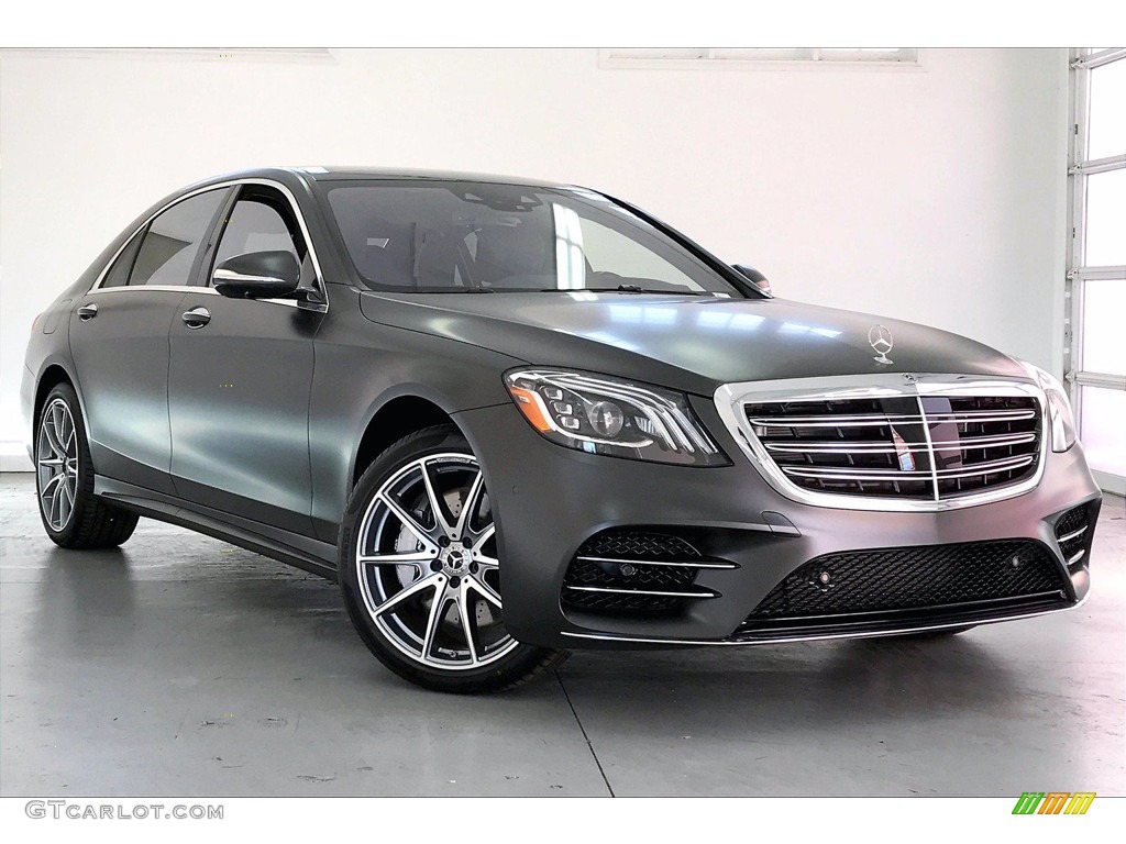 designo Graphite Grey Magno (Matte) 2020 Mercedes-Benz S 560 Sedan Exterior Photo #140663701