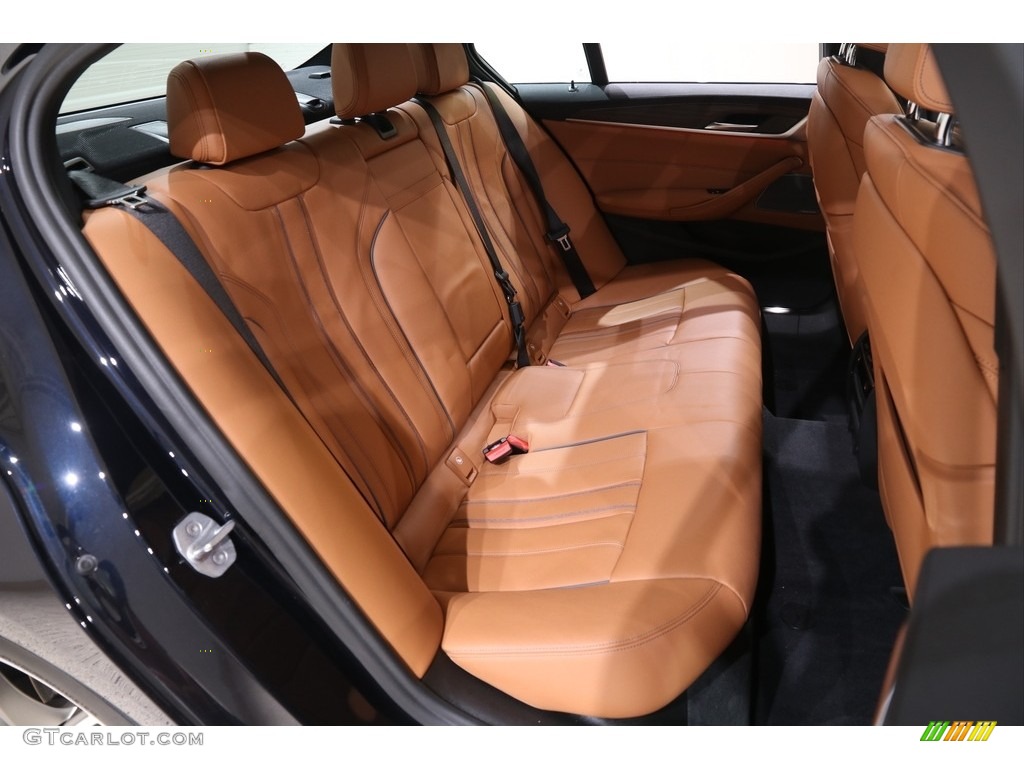 2018 5 Series M550i xDrive Sedan - Carbon Black Metallic / Cognac photo #32