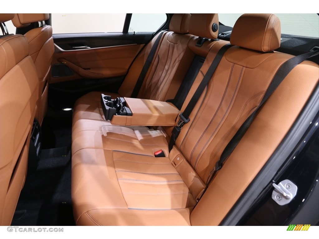 2018 5 Series M550i xDrive Sedan - Carbon Black Metallic / Cognac photo #34