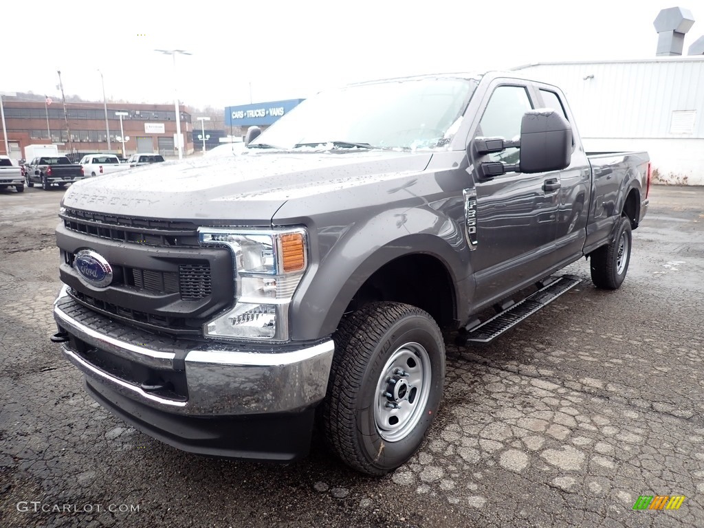 Carbonized Gray 2021 Ford F350 Super Duty XL SuperCab 4x4 Exterior Photo #140665937