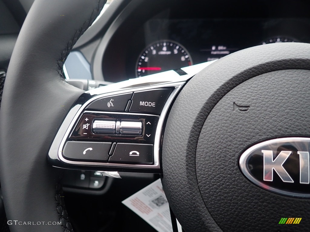 2021 Kia Seltos S AWD Black Steering Wheel Photo #140667332