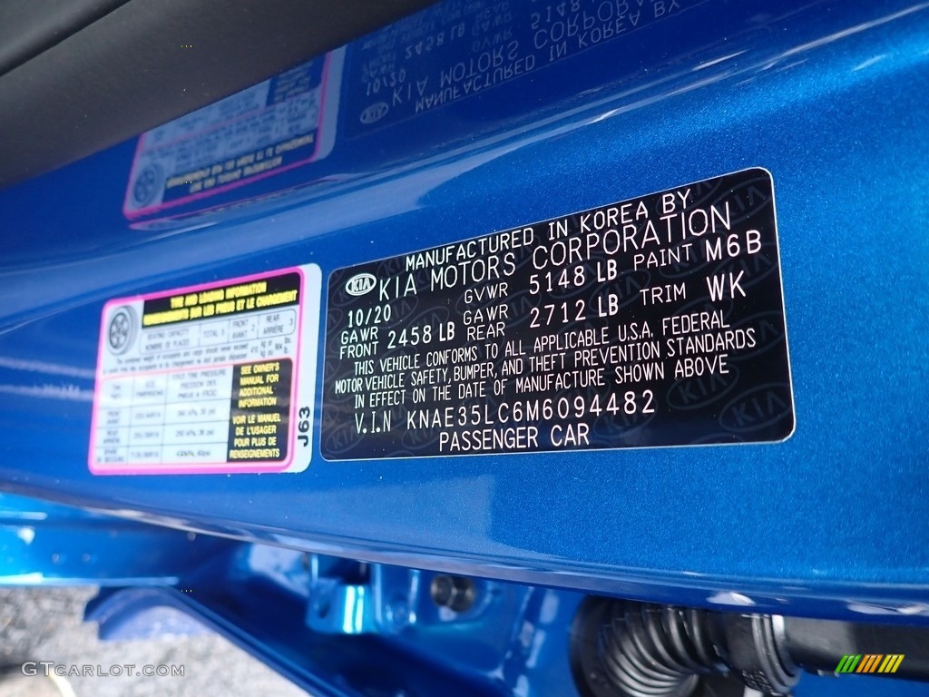2021 Kia Stinger GT Color Code Photos