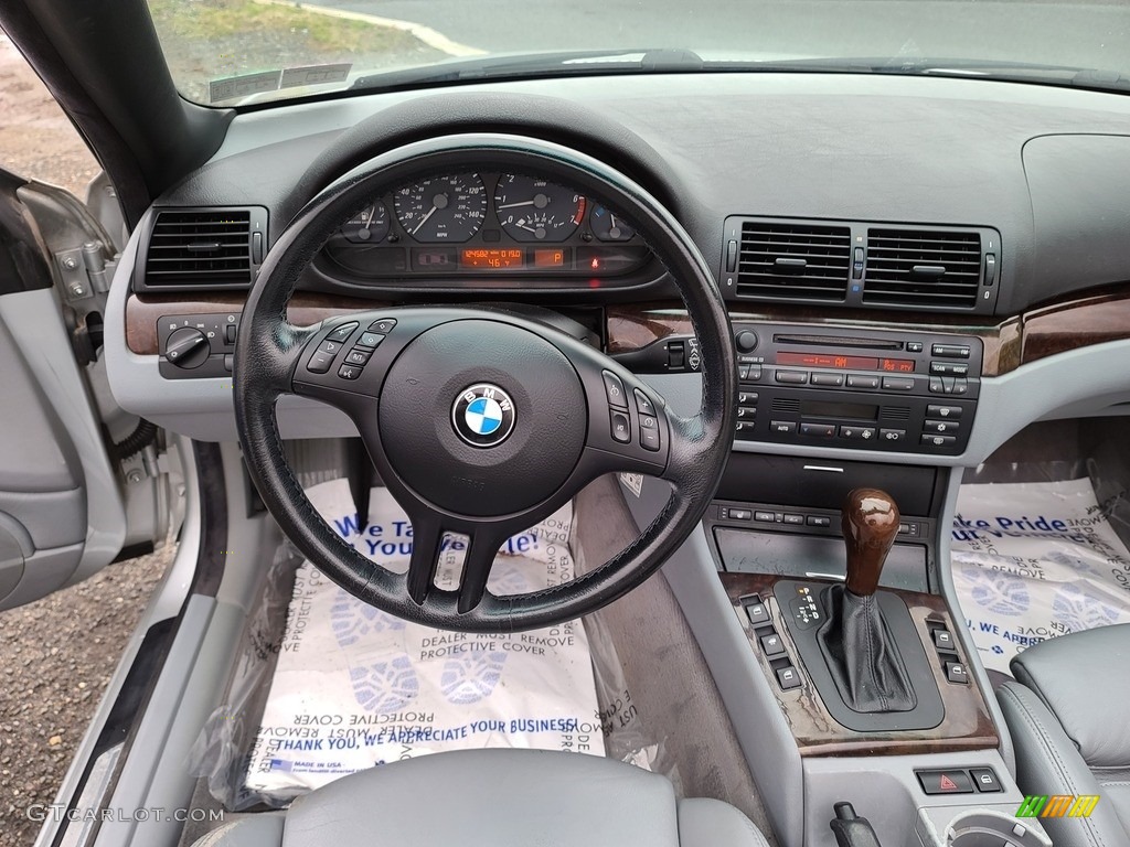 2003 3 Series 325i Convertible - Titanium Silver Metallic / Black photo #14