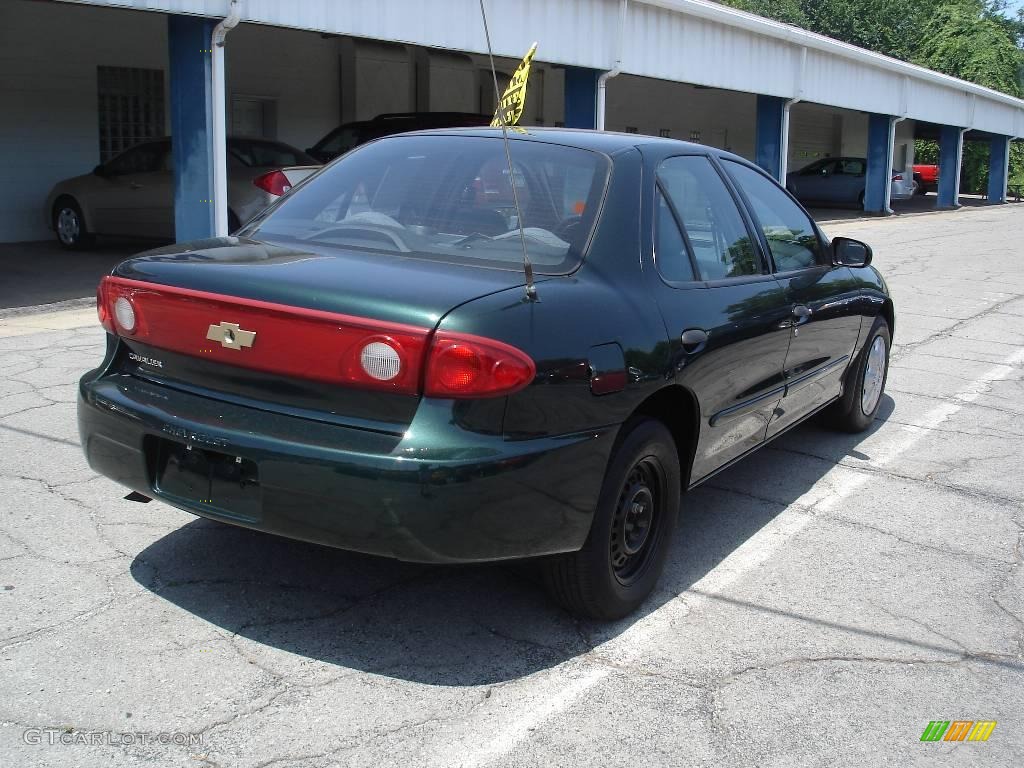 2003 Cavalier Sedan - Dark Green Metallic / Graphite Gray photo #2