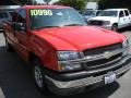 2004 Victory Red Chevrolet Silverado 1500 Work Truck Extended Cab  photo #1