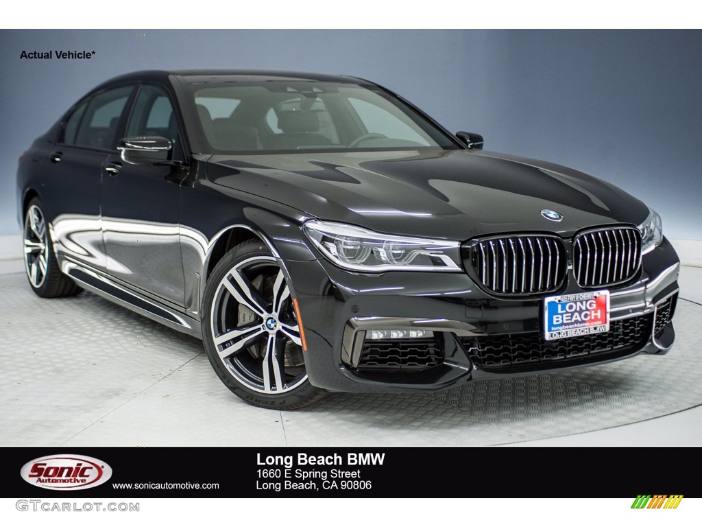 2018 7 Series 750i Sedan - Black Sapphire Metallic / Black photo #1