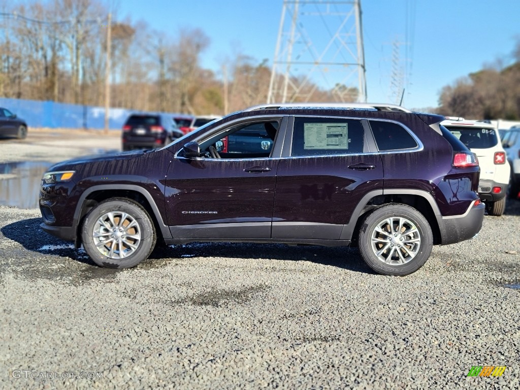 Sangria Metallic 2021 Jeep Cherokee Latitude Lux 4x4 Exterior Photo #140675115