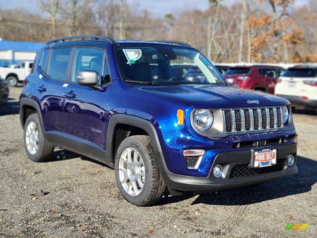 2021 Renegade Limited 4x4 - Jetset Blue / Black photo #1