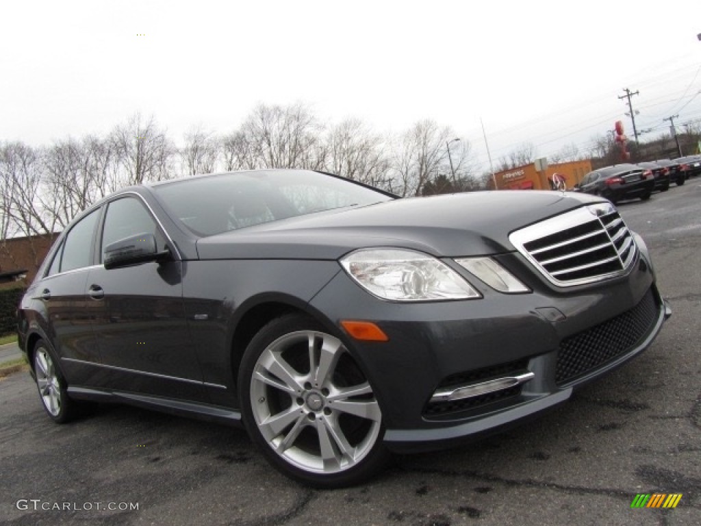 2012 E 350 Sedan - Steel Grey Metallic / Almond/Black photo #1