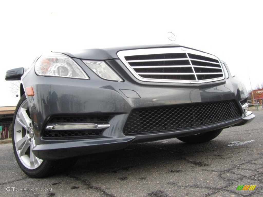 2012 E 350 Sedan - Steel Grey Metallic / Almond/Black photo #2