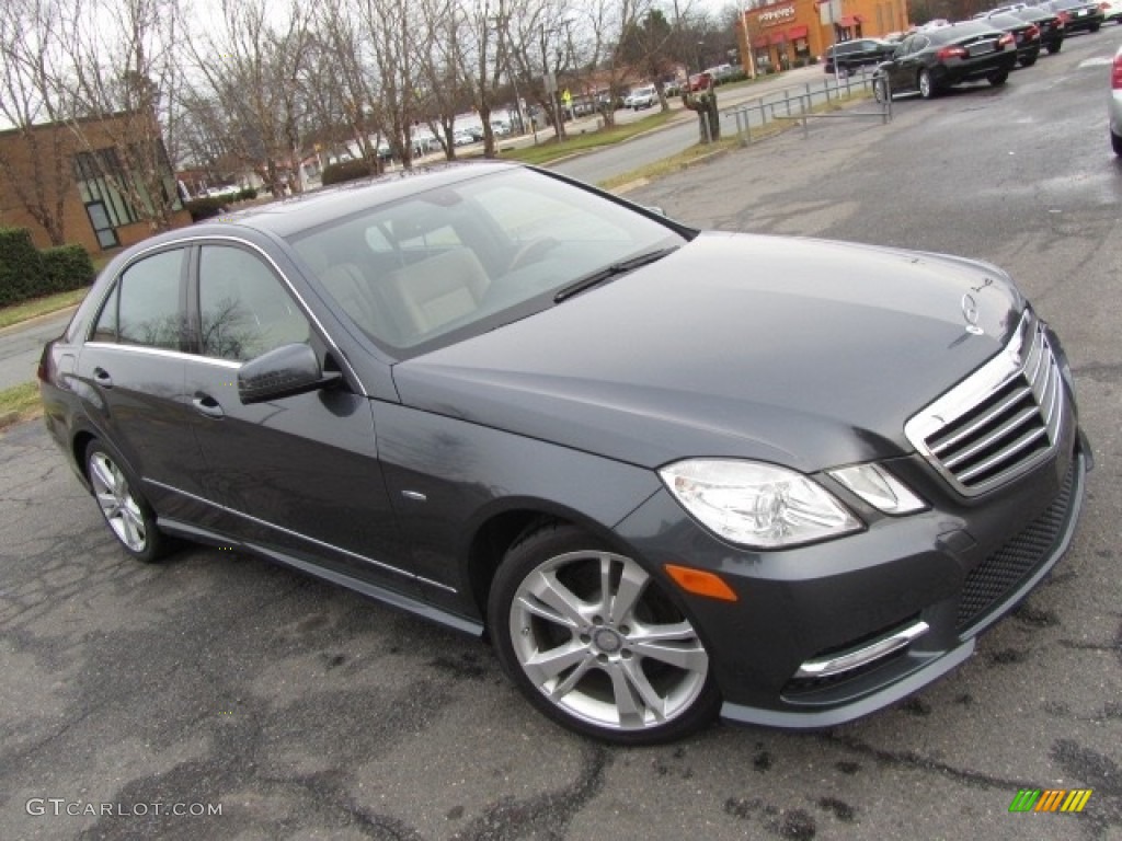 2012 E 350 Sedan - Steel Grey Metallic / Almond/Black photo #3
