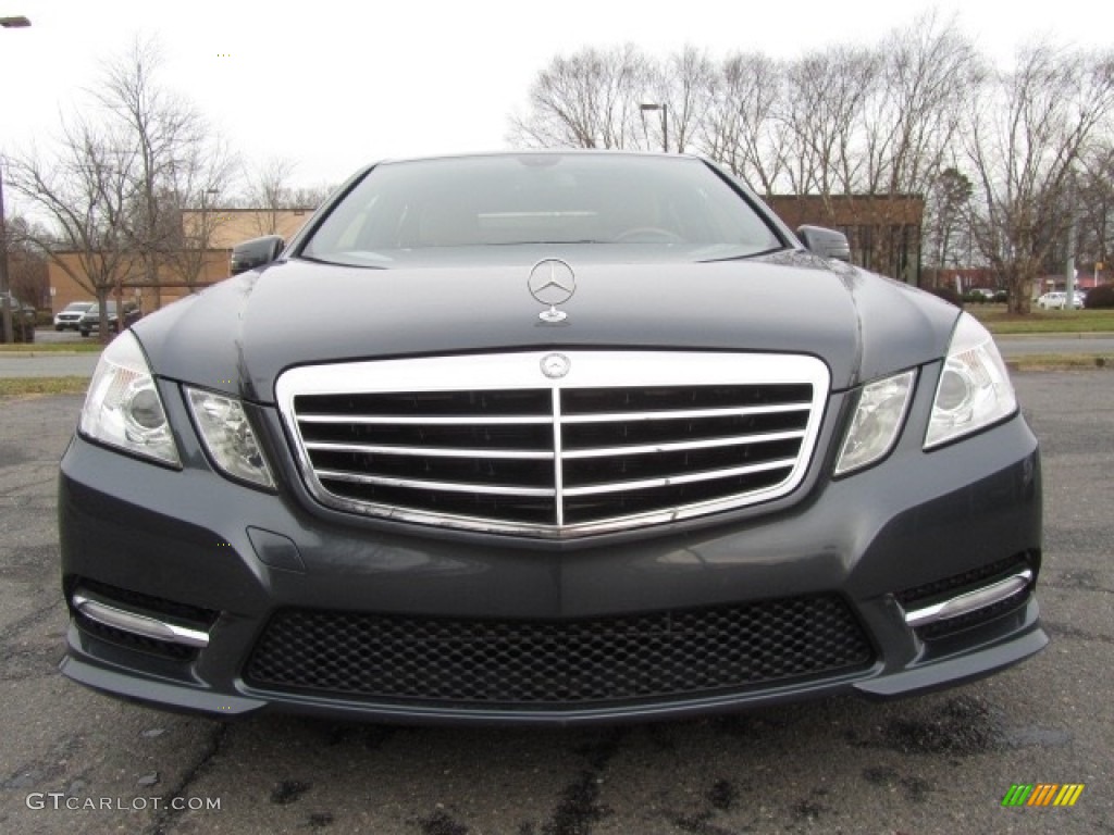 2012 E 350 Sedan - Steel Grey Metallic / Almond/Black photo #4