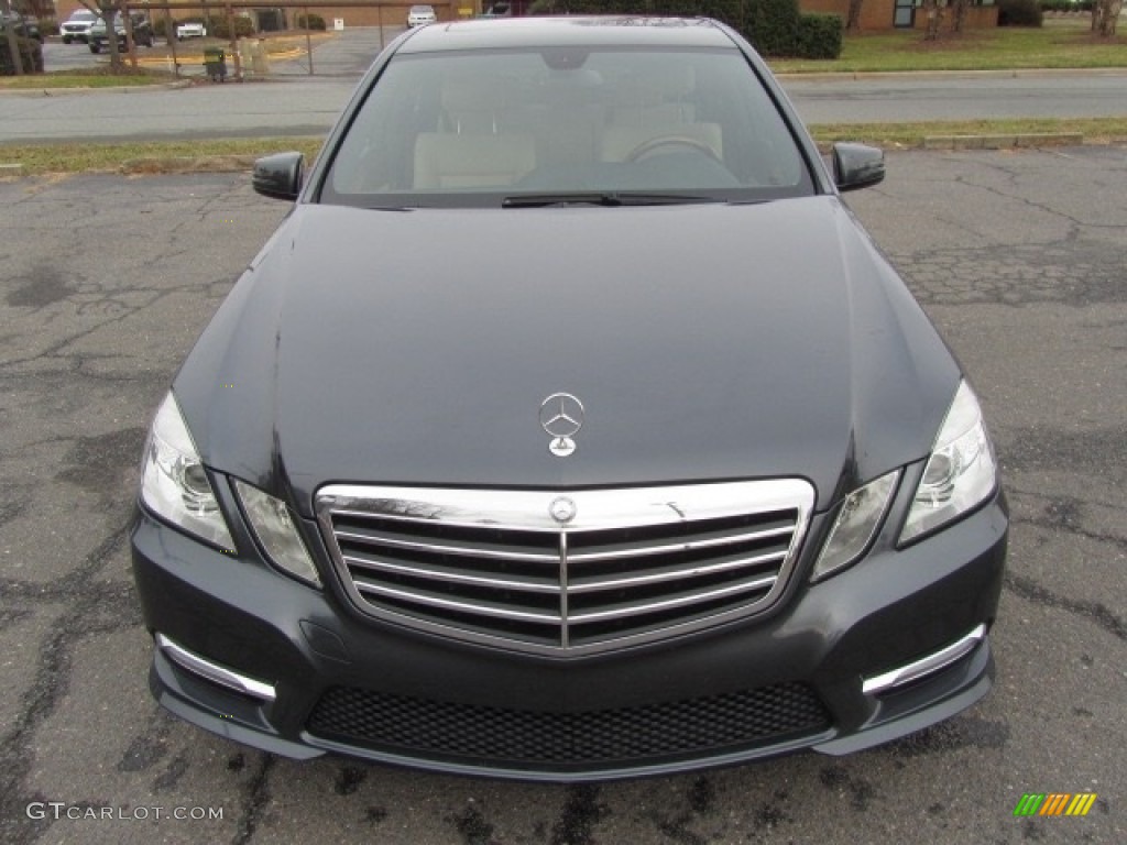 2012 E 350 Sedan - Steel Grey Metallic / Almond/Black photo #5