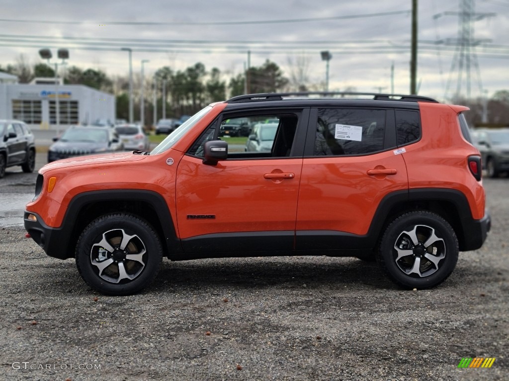 2021 Renegade Trailhawk 4x4 - Omaha Orange / Black photo #3