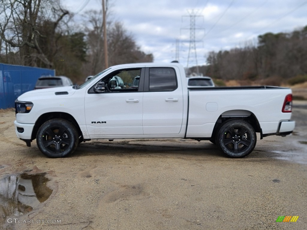 Bright White 2021 Ram 1500 Big Horn Quad Cab 4x4 Exterior Photo #140676630