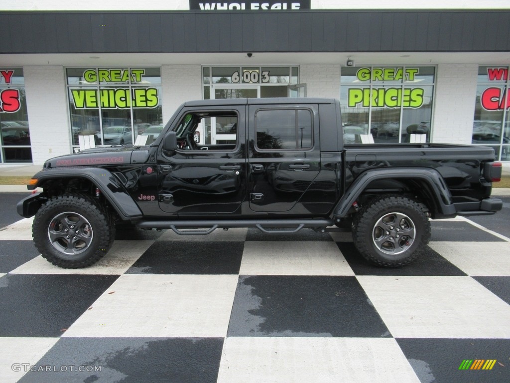 2021 Gladiator Rubicon 4x4 - Black / Black photo #1