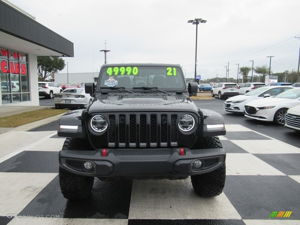 2021 Gladiator Rubicon 4x4 - Black / Black photo #2