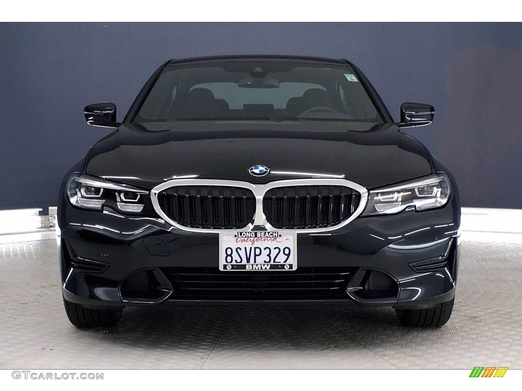 2020 3 Series 330i Sedan - Black Sapphire Metallic / Black photo #2