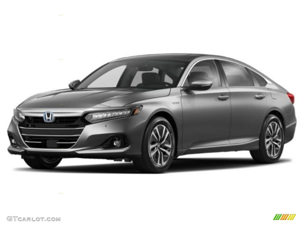 2021 Accord EX-L Hybrid - Modern Steel Metallic / Black photo #41