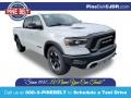 2021 Bright White Ram 1500 Rebel Crew Cab 4x4  photo #1