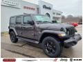 2021 Granite Crystal Metallic Jeep Wrangler Unlimited Sahara 4x4  photo #1