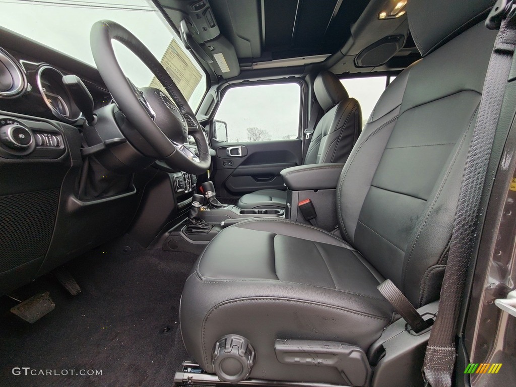 Black Interior 2021 Jeep Wrangler Unlimited Sahara 4x4 Photo #140683350