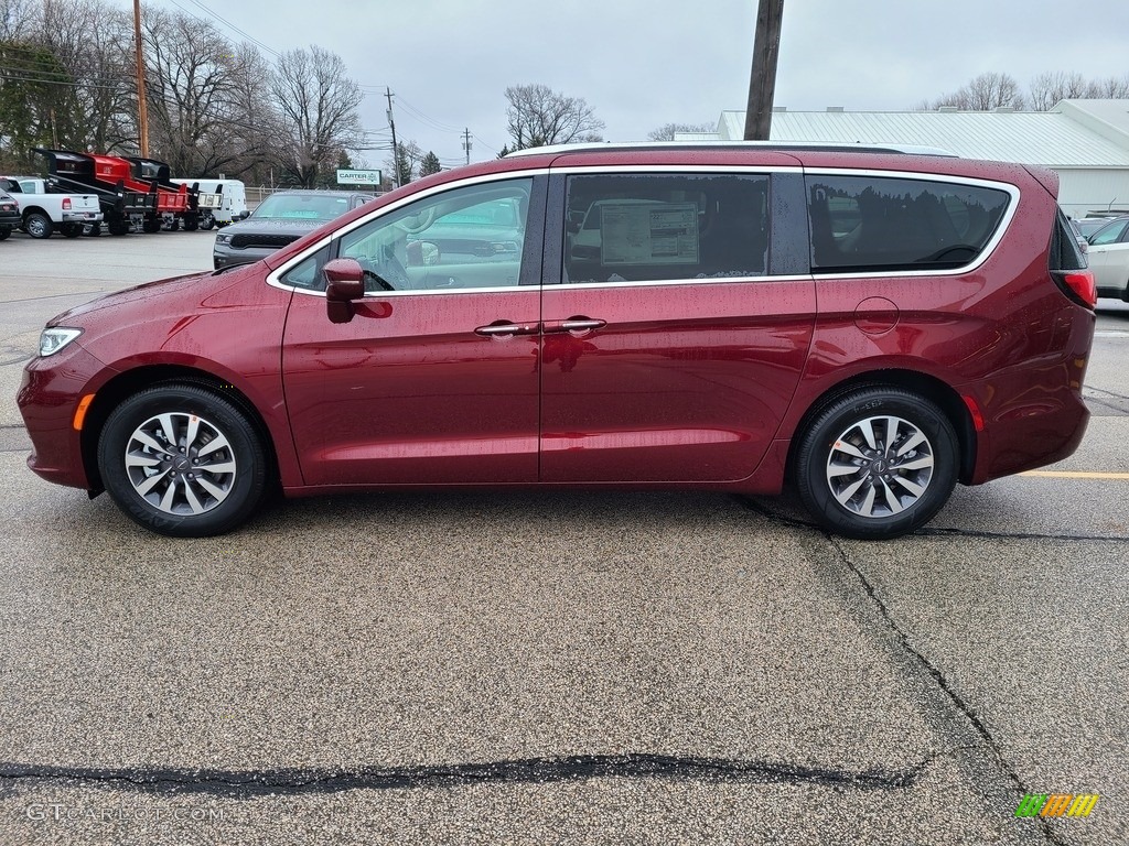 Velvet Red Pearl 2021 Chrysler Pacifica Touring L Exterior Photo #140683808