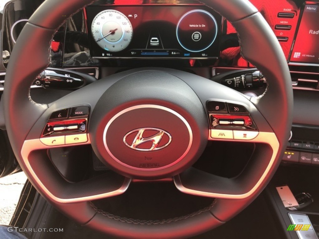 2021 Elantra SEL - Phantom Black / Black photo #9