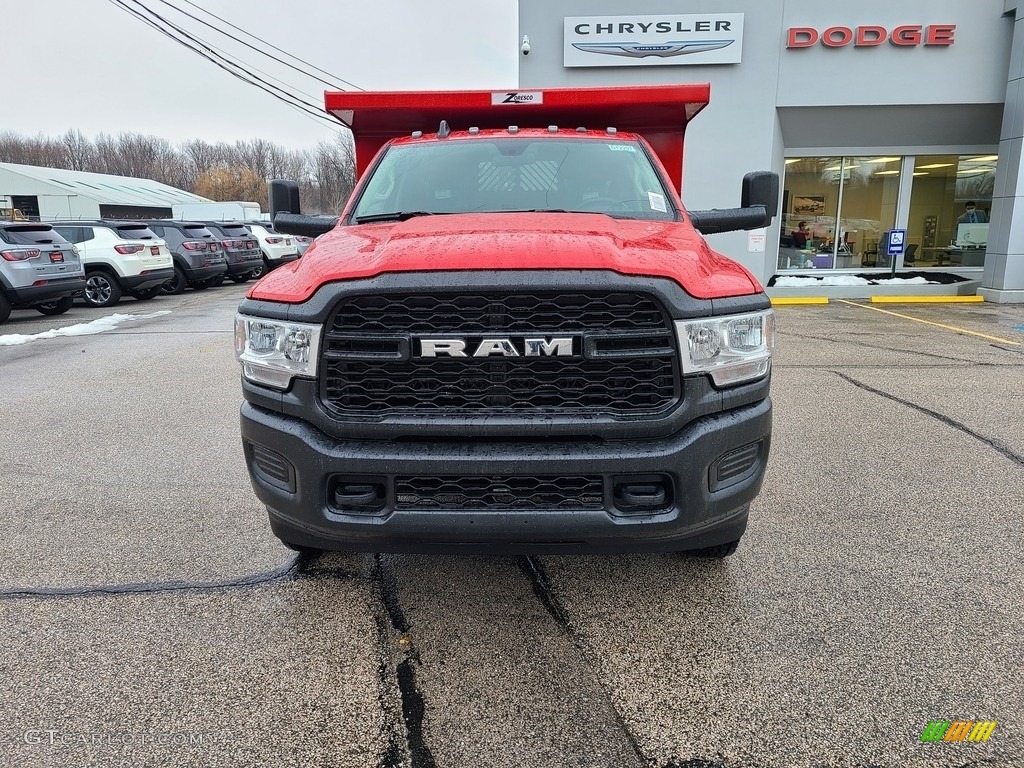 2020 3500 Tradesman Regular Cab 4x4 Dump Truck - Flame Red / Black/Diesel Gray photo #5