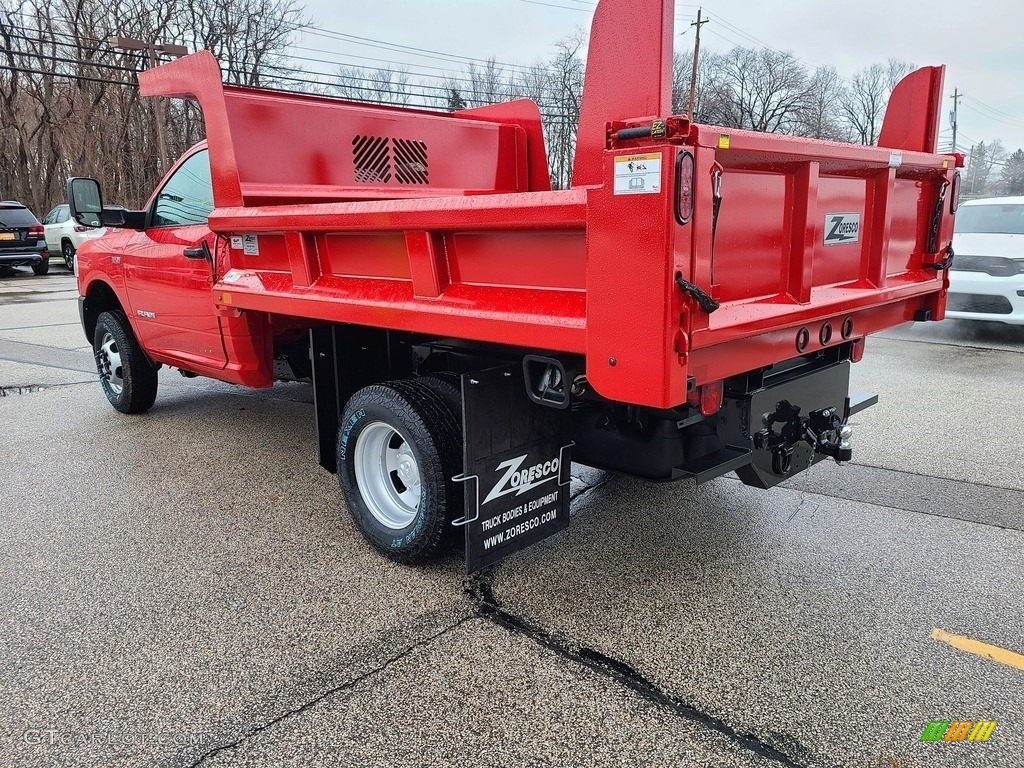 2020 3500 Tradesman Regular Cab 4x4 Dump Truck - Flame Red / Black/Diesel Gray photo #7