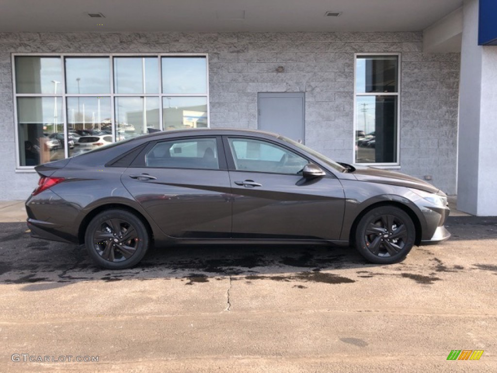 2021 Elantra SEL - Portofino Gray / Black photo #2