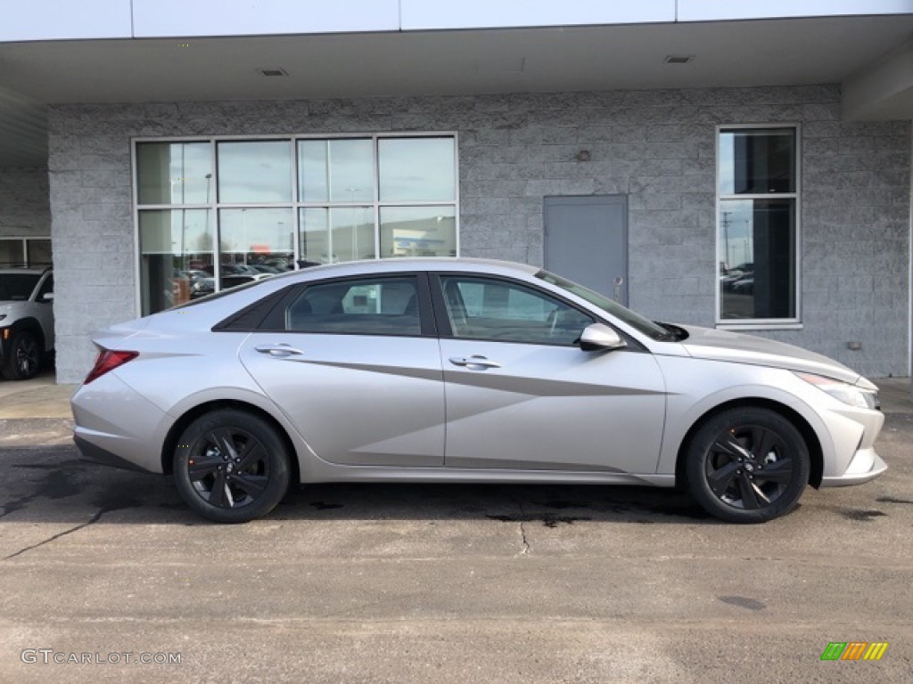 2021 Elantra SEL - Shimmering Silver Pearl / Black photo #2