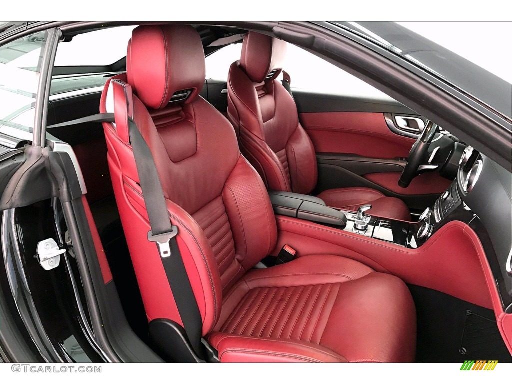 Bengal Red/Black Interior 2017 Mercedes-Benz SL 450 Roadster Photo #140685072