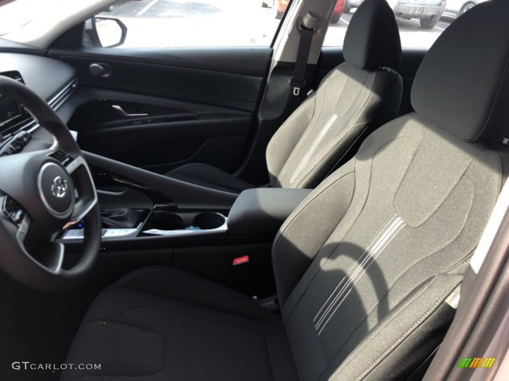 2021 Elantra SEL - Shimmering Silver Pearl / Black photo #14