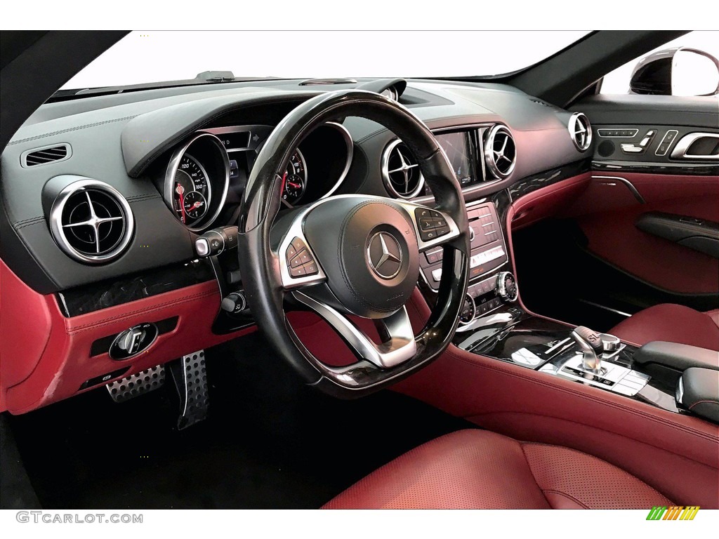 2017 Mercedes-Benz SL 450 Roadster Bengal Red/Black Dashboard Photo #140685324