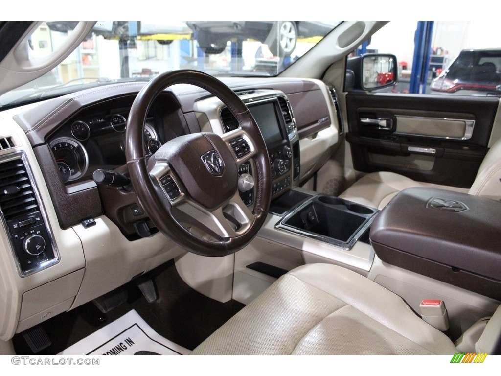 Canyon Brown/Light Frost Beige Interior 2014 Ram 1500 Laramie Crew Cab 4x4 Photo #140685482