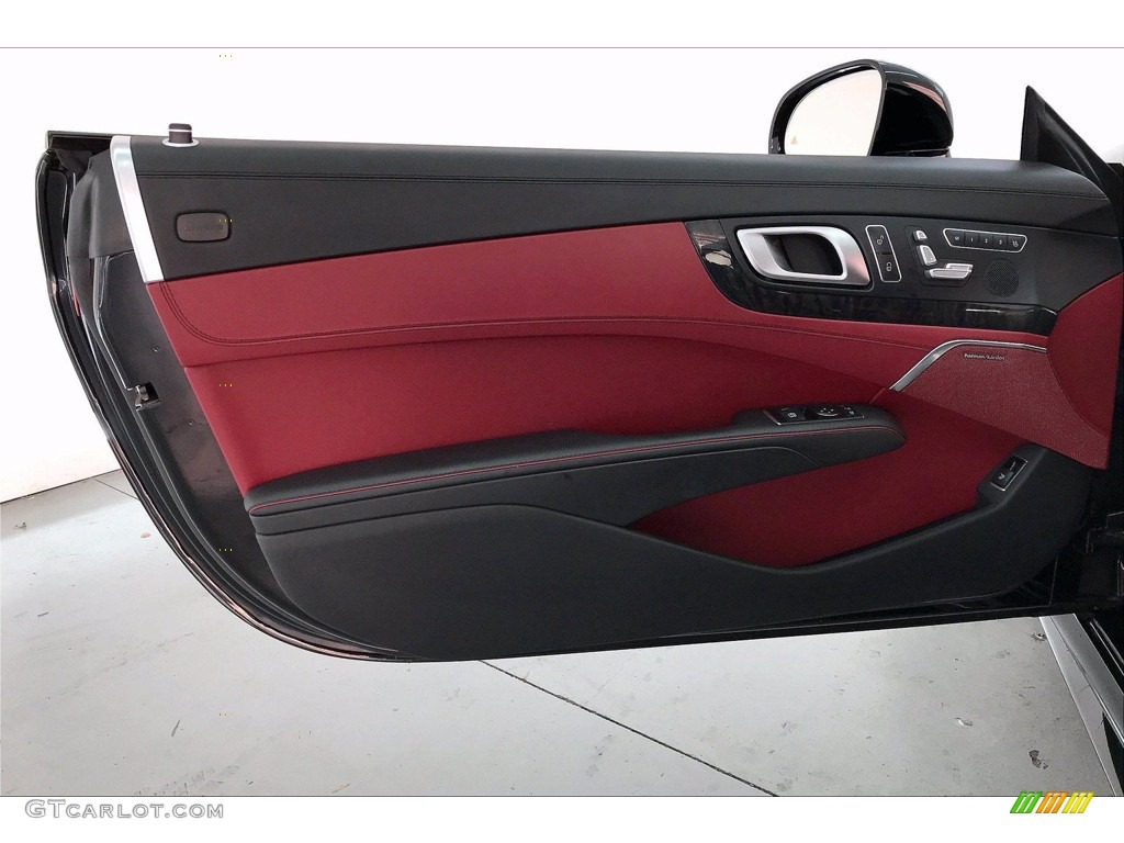 2017 Mercedes-Benz SL 450 Roadster Bengal Red/Black Door Panel Photo #140685558