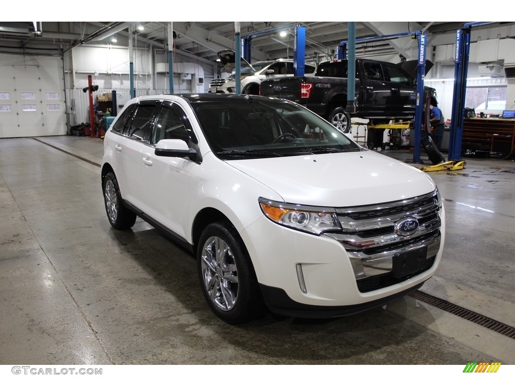 2013 Edge Limited AWD - White Platinum Tri-Coat / Sienna/Charcoal Black photo #2